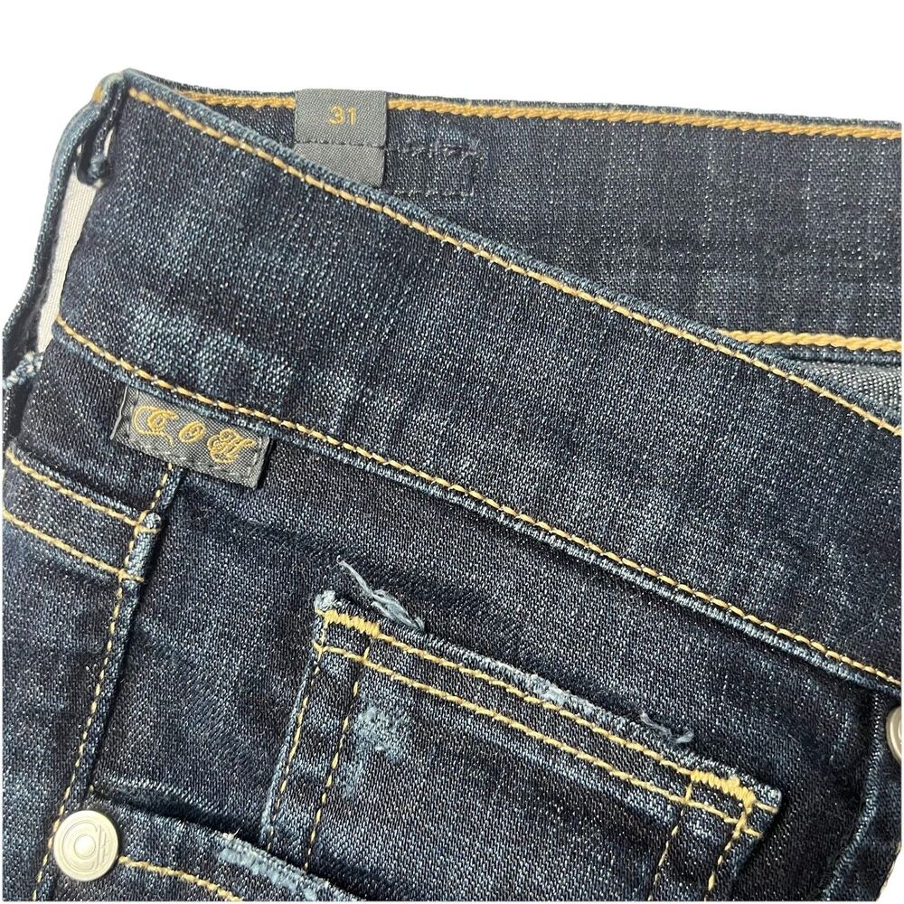 Citizens of Humanity Jean Women 31 x33 Ava Low Rise Straight Leg Blue Denim Tall - Picture 3 of 11